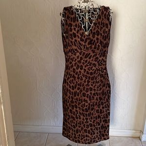 Ralph Lauren leopard print sleeveless dress